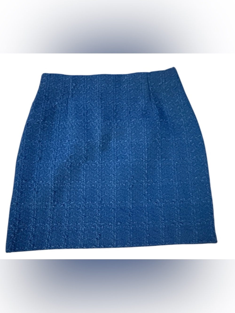 H&M Textured Blue Mini Skirt